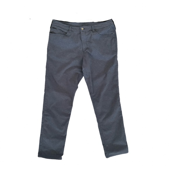 Lululemon ABC Pant Classic *Tech Canvas Heathered Deep Navy Size 38 - Picture 2 of 5